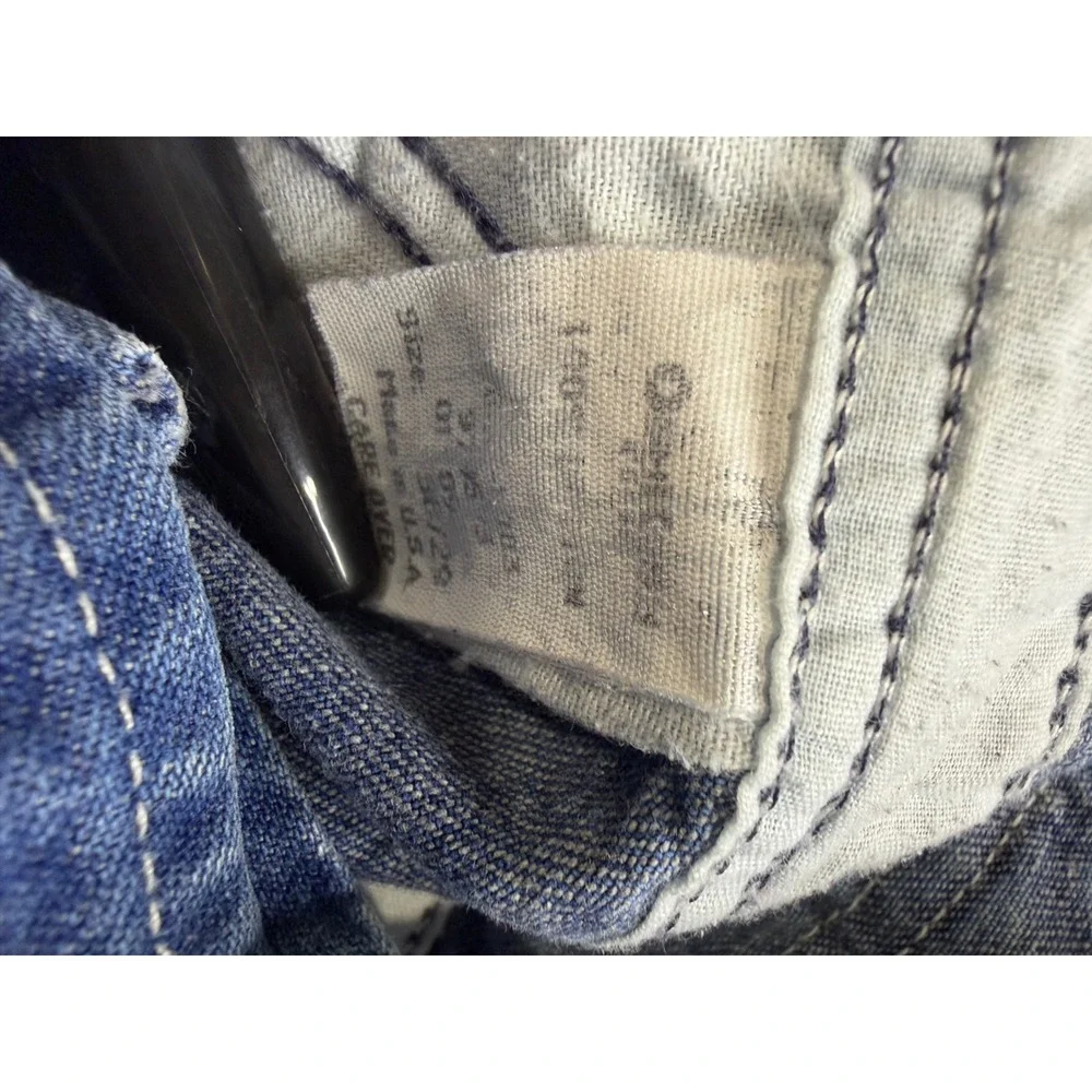 Vintage OshKosh Bgosh Vestbak Denim Overalls Mens 38x29 Made in USA Blue